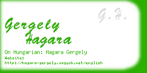 gergely hagara business card